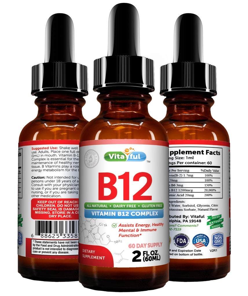 Vitaful - Vitamin B12 Complex Liquid Sublingual Drops
