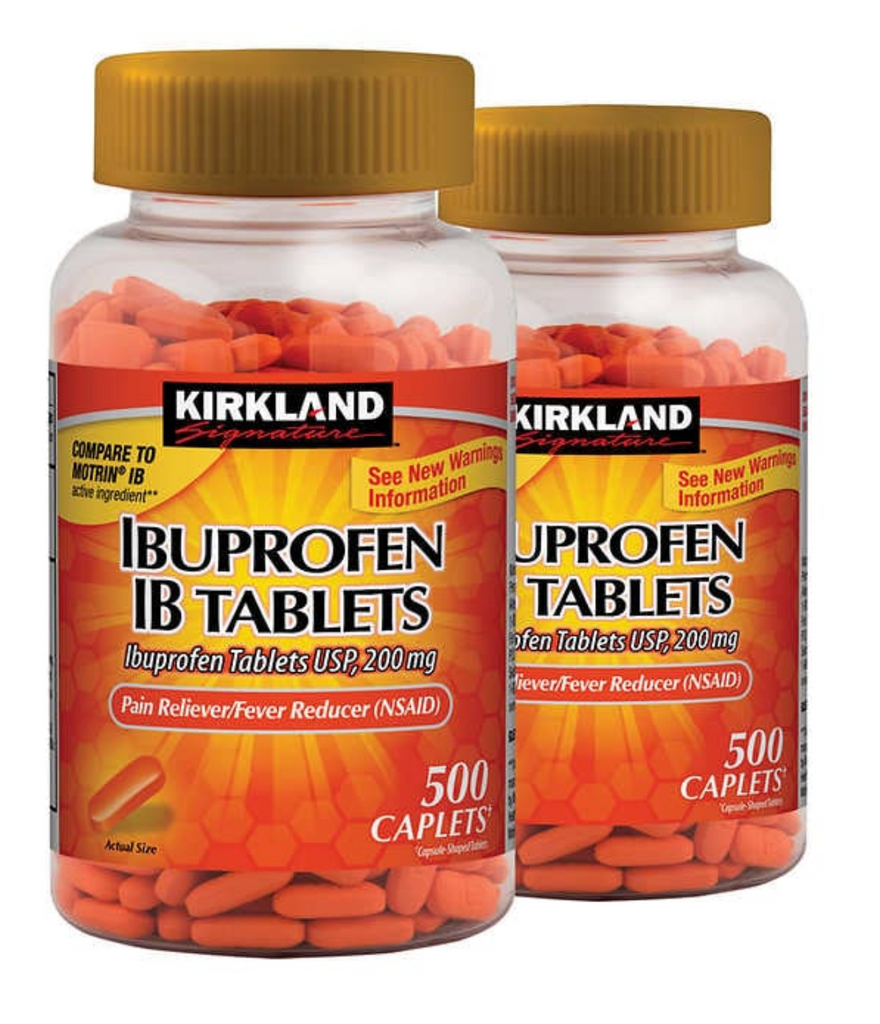 Kirkland Signature Ibuprofen IB 200 mg, 1000 Count Tablets