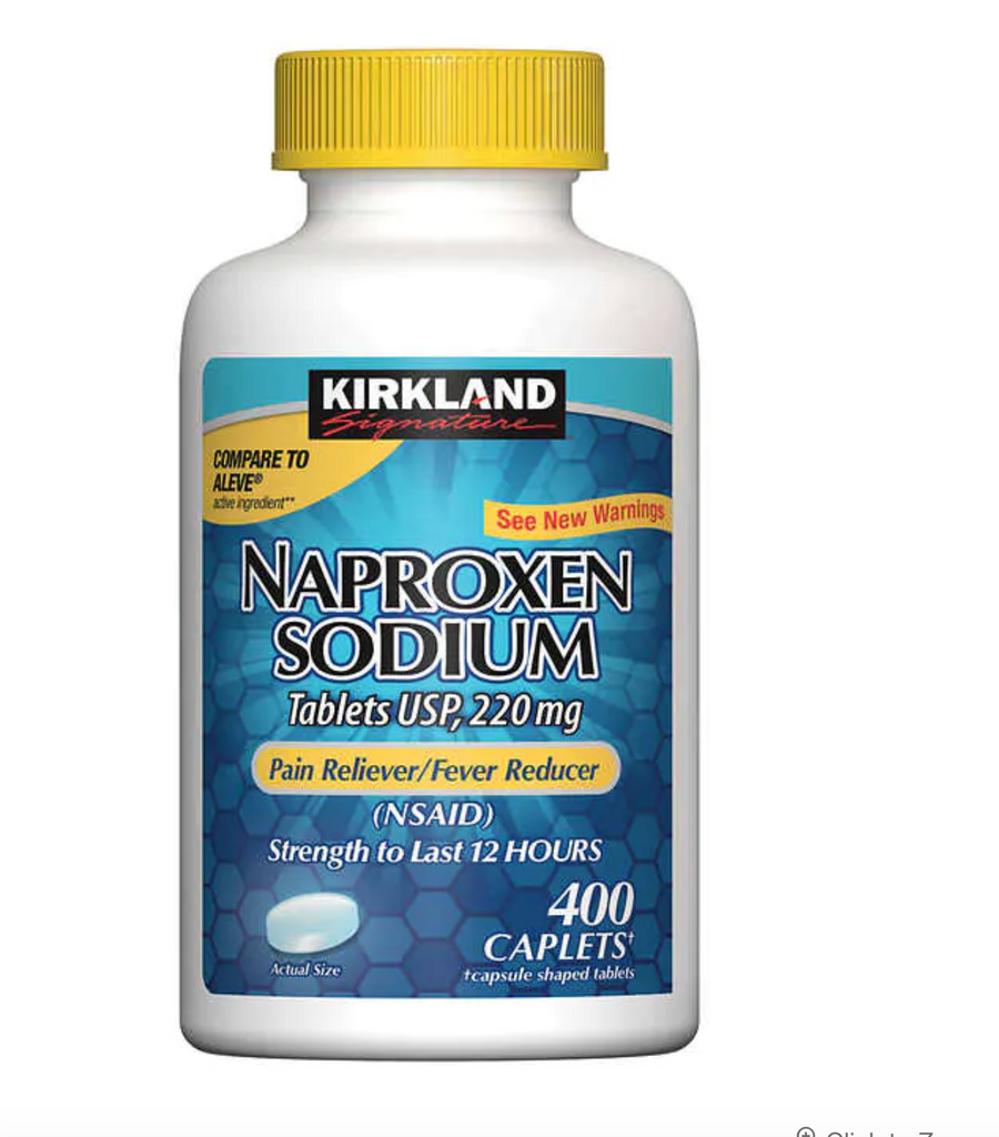 Kirkland Signature Naproxen Sodium 220 mg., 400 Caplets