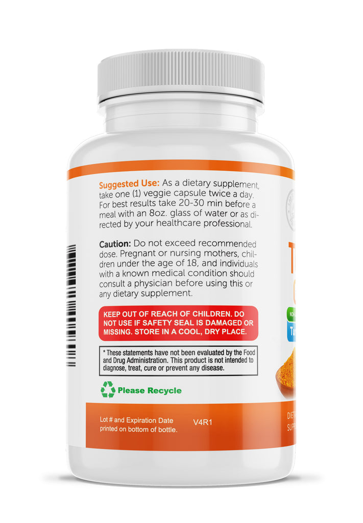 Joint & Healthy Inflammatory Support - Turmeric Curcumin with BioPerine