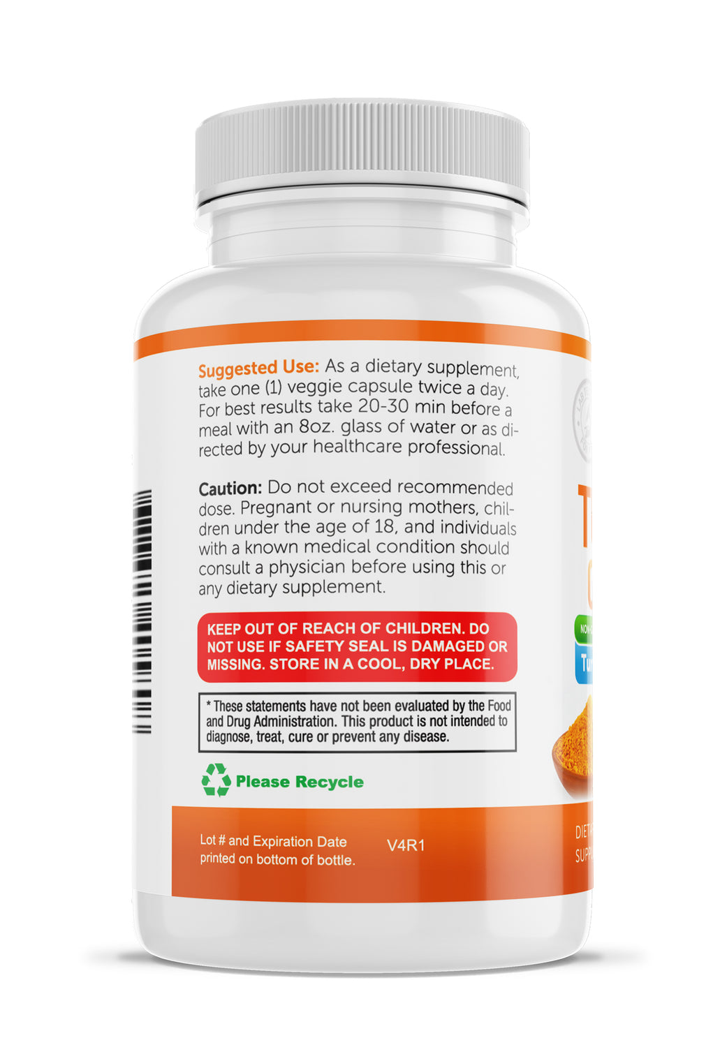 Joint & Healthy Inflammatory Support - Turmeric Curcumin with BioPerine