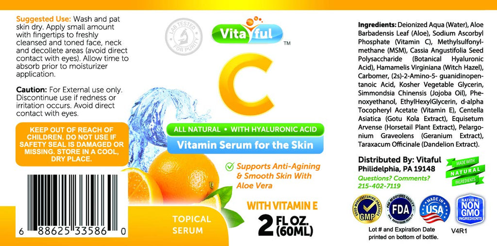 Vitaful Vitamin C Serum Face Skin Rejuvenation