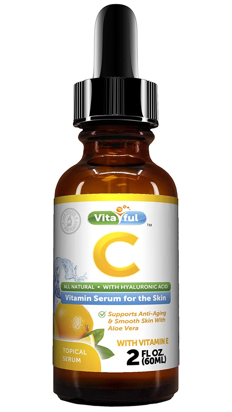 Vitaful Vitamin C Serum Face And Skin Rejuvenation w/ Hyaluronic Acid & Vitamin E